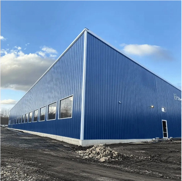 Prefab Steel Structure Car Showroom Small Warehouse Garage Workshop Building