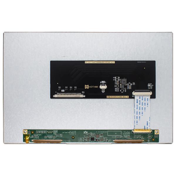 10.1-inch TFT LCD display, capacitive touch screen, 1280x800 dot matrix, LVDS interface