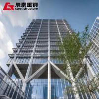 Construction de bureaux en acier préfabriqué avec porte à panneau sandwich et cadre de porte en aluminium