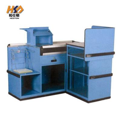 1200MM Aluminum Alloy Supermarket Checkout Counter With Conveyor Belt ISO9001