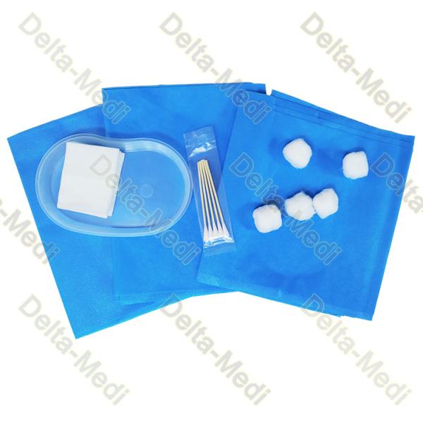 Clinic Disposable Surgical Kits With Surgical Gown Cotton Swab Gauze Cotton Ball