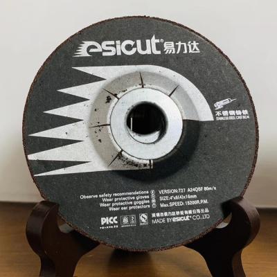 6 discos de moedura abrasivos ISO9001 metalurgia ' de X7/8 X1/4 da”