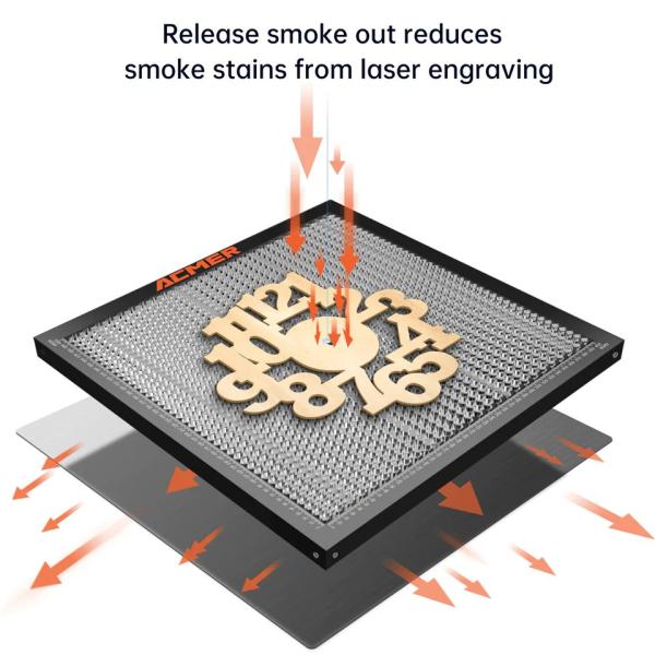 Industrial Laser Honeycomb Bed 440x440mm Large Area Honeycomb Bed For Laser