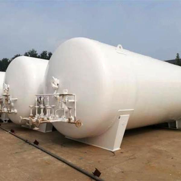 60m3 Cryogenic Storage Tank 35 Cubic Meter , Horizontal LN2 Storage Tank