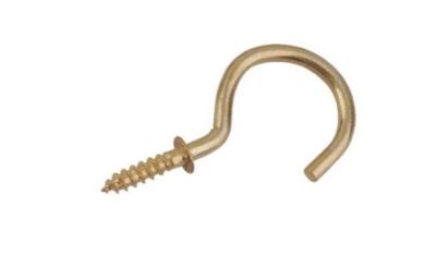 Indoor Outdoor Metal Screw Hooks High Corrosion Resistance Easy To Fit