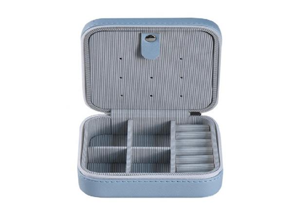 Faux Leather Travel Small Jewelry Gift Box Customized For Rings Earrings Necklace