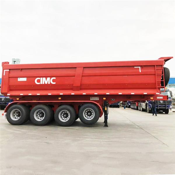 3/4 Axle Tri Axle 60/80 Ton End Dump Tipper Truck Tractor Trailer for Sale Price