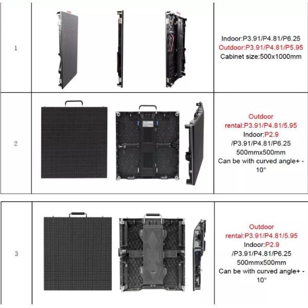 Stage Events Outdoor Full Color Led Display P4.81- P8 Die Casting Aluminum Cabinet