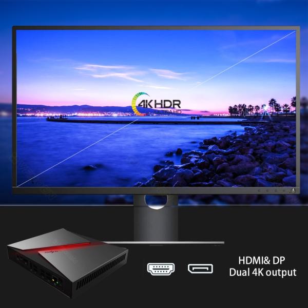 Компьютер ПК I7 9750H 10750H промышленный мини предназначил видеокарту Nvidia GTX1650 4GB
