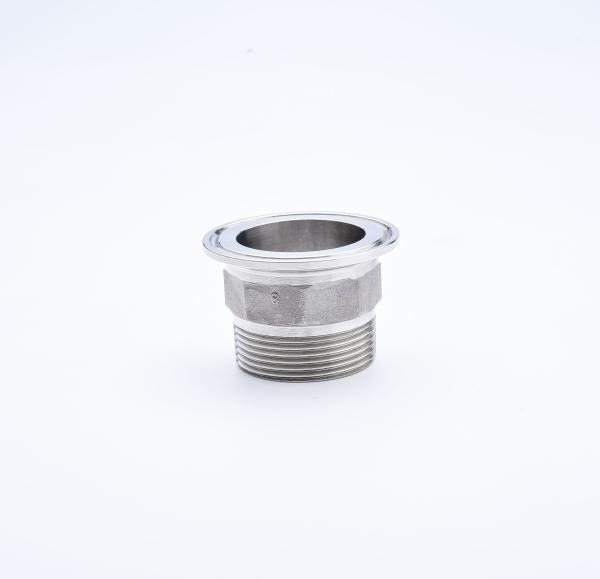 Male Hexagon Sanitary Stainless Steel 304 316L Thread Ferrule Tri Clamp Pipe Fitting