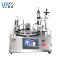 Máquina de enchimento de frasco de óleo essencial semiautomática de 5 ml com função de tampa de enchimento para enchimento de líquido