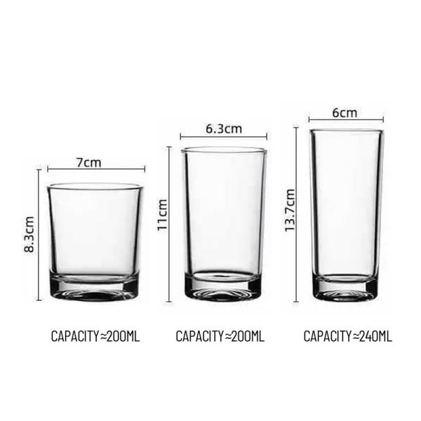 Elegant Business Glass Water Cups