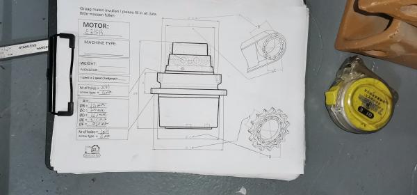 Lecteur final T1484570 de l'Assy E315B de moteur de voyage d'excavatrice de Belparts pour