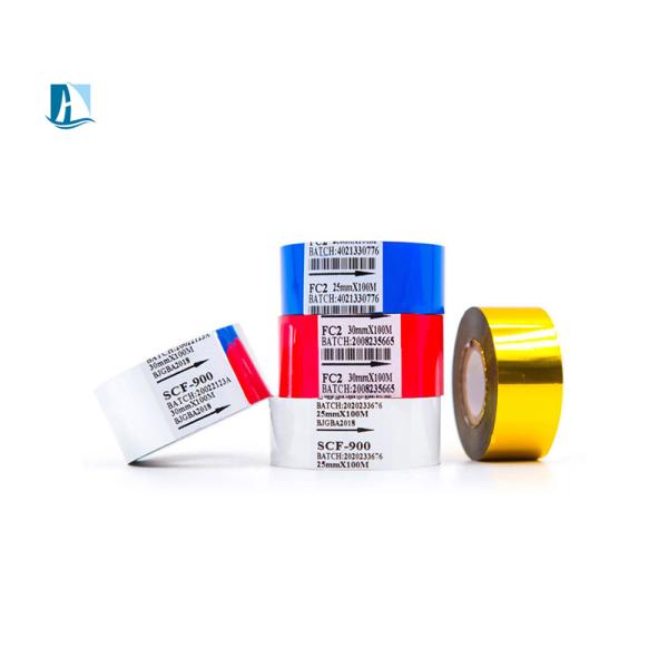 12mm Width Printer Ribbon for Colored Barcode Printing SCF900 Hot Stamp Samples