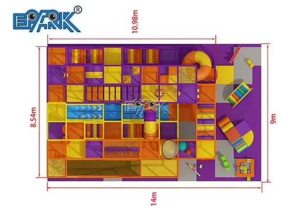 Amusement Park Kids Funny Soft Play Maze Gym Indoor Soft Child Playground Equipment