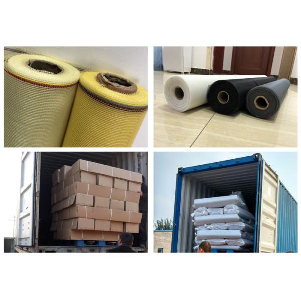 Yellow Color PVC Coated Fiberglass Window Screen Anti Mosquito 1.2m * 30m