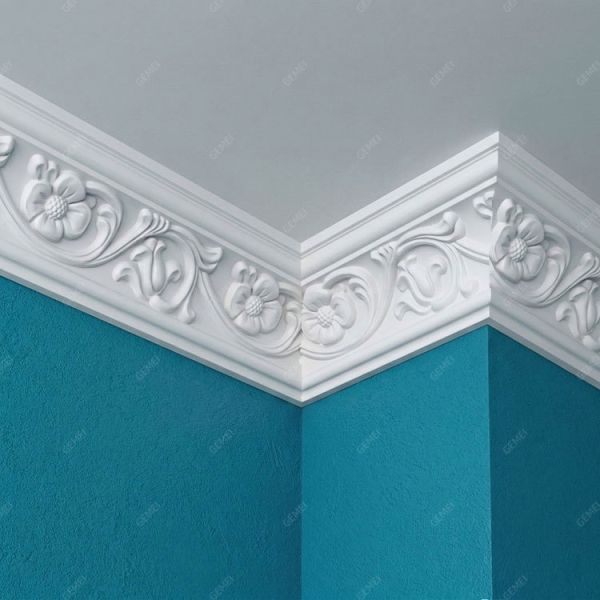 GA-81028 Factory Supply Environment Friendly House Renovation Urethane Polymer Carved Modern Ceiling Decoration