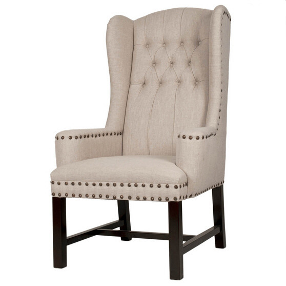 French luxury armchairs Chair Living Room linen Tufted Fabric Accent Club Chair