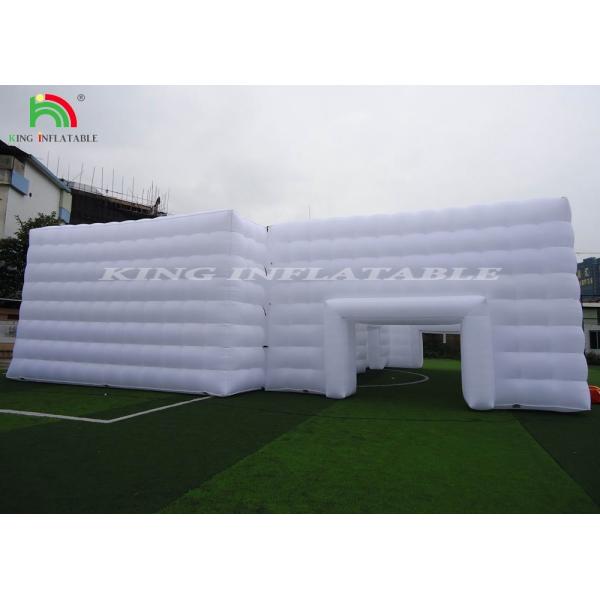 High Quality Led light cube party nightclub tent white inflatable night club for party