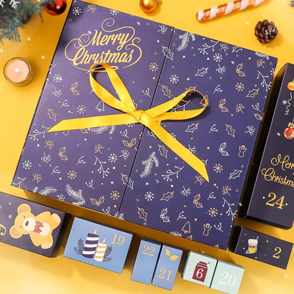 Noël de boîte de papier de carton a réutilisé des boîte-cadeau de calendrier