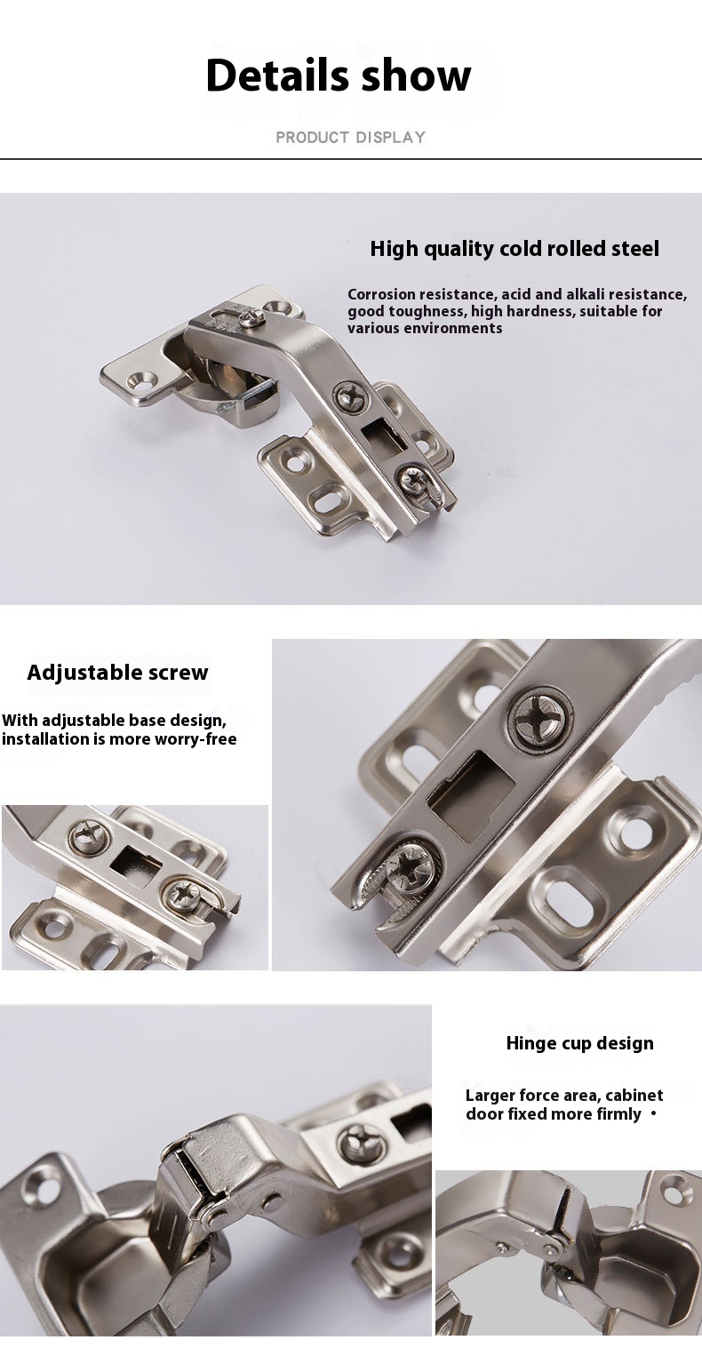 Modern Stainless Steel Corner Hinge 90 Degree Angle 35mm Durable Easy Installation for Cabinets Gym Living Room School