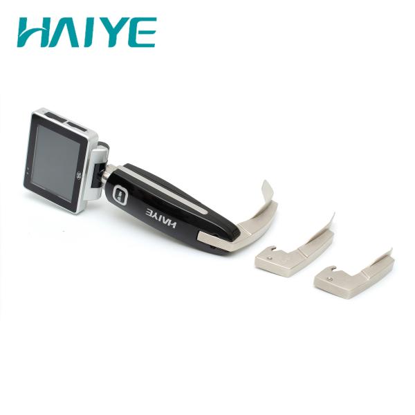 Disposable PP Blades Rigid Video Laryngoscope For Airway Intubation 3'' Screen