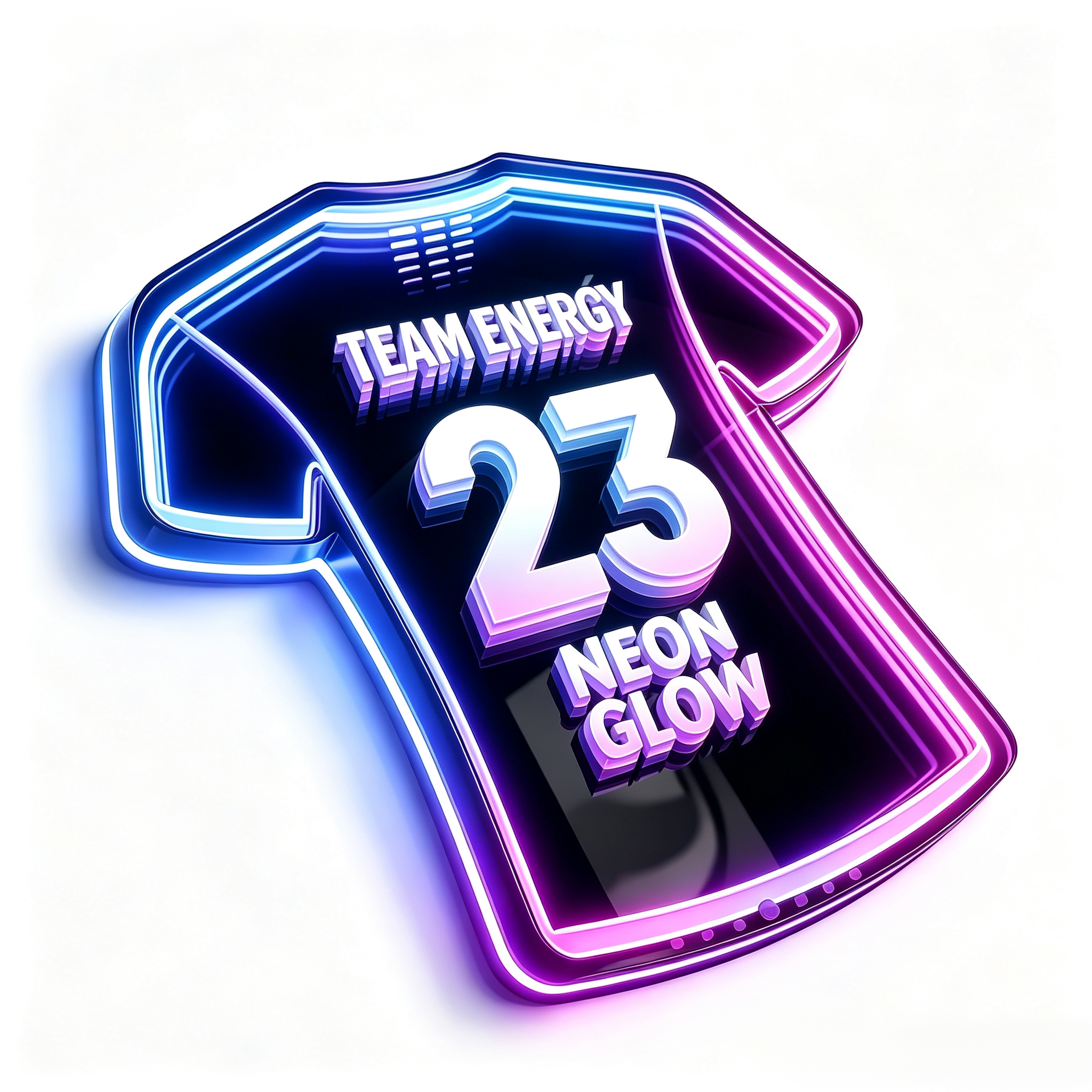 Jersey Shape Infinity Mirror Neon Sign 3D Wall Hanging For Bar Gym Man Cave Sports Shop