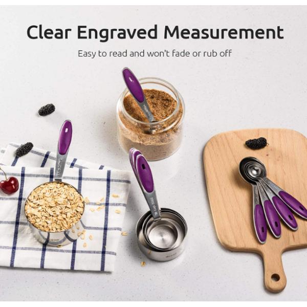 NonBPA Stainless Steel Kitchen Utensil Sets Measuring Spoon Set FDA Approved