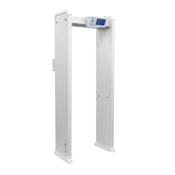 400 Series 18 Zones Touch Screen Walk-through Metal Detector with Infrared Human Body Temperature Measurement