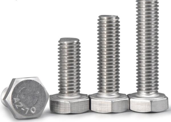 Stainless Steel SS316L M10 9/16 Inch Hexagon Bolt Polished Finish Corrosion-Resistant for Chemical Industry