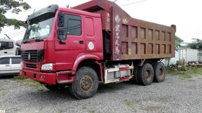 Power Steering Second Hand 10 Wheeler Truck , Sinotruck Howo Tipper Truck