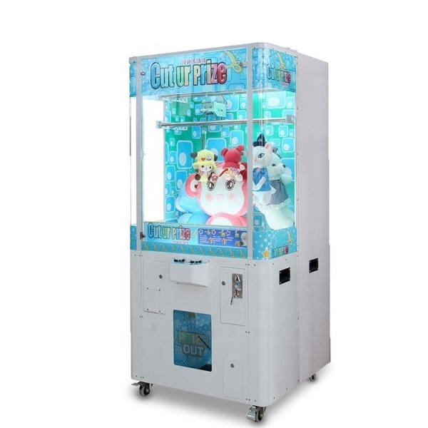 Fancy Cutter Prize Push Box Win Vending Game Machine Metal + Tempering Glass Material
