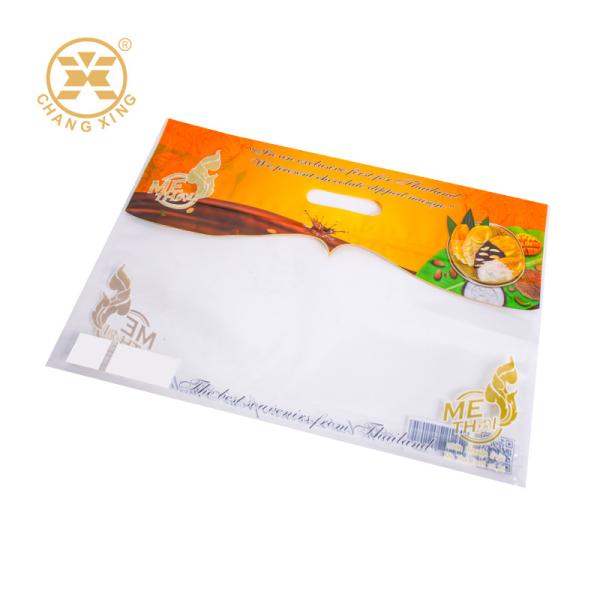 Impresión en grabado OEM ODM Bolsas de embalaje de alimentos transparentes Bolsas de plástico Bopp con mango