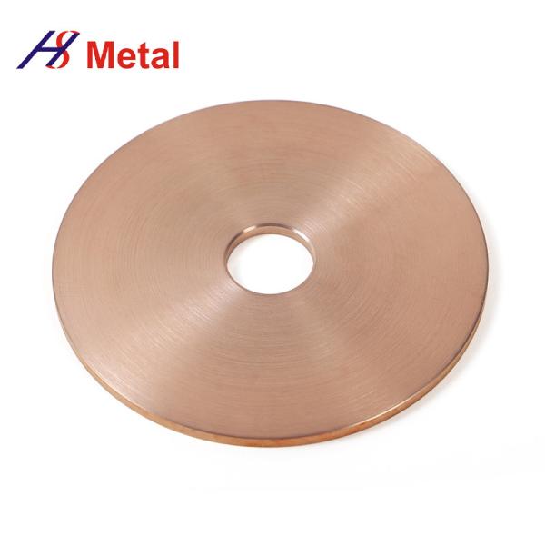 Résistance à la corrosion Pièces en alliage de cuivre de tungstène Disque en alliage de cuivre de tungstène