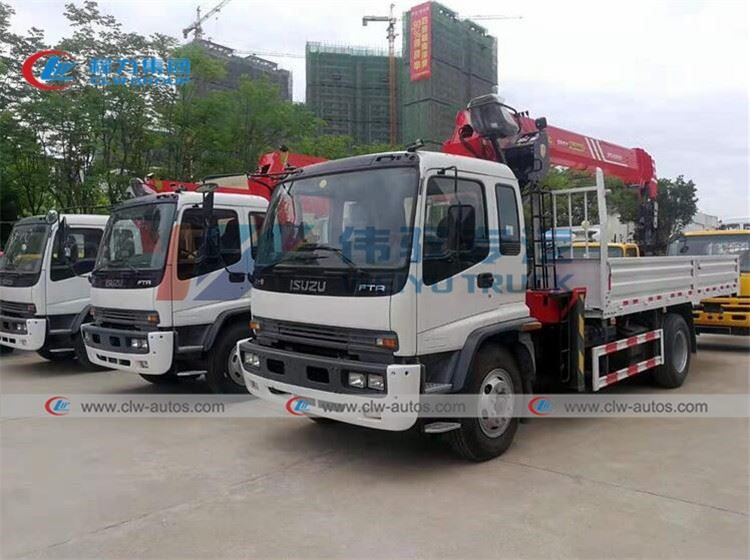 тележка 10tons ISUZU с прямым краном SPS2500008 руки Грузовик ISUZU FTR установил прямую руку 10 тонн крана Palfinger