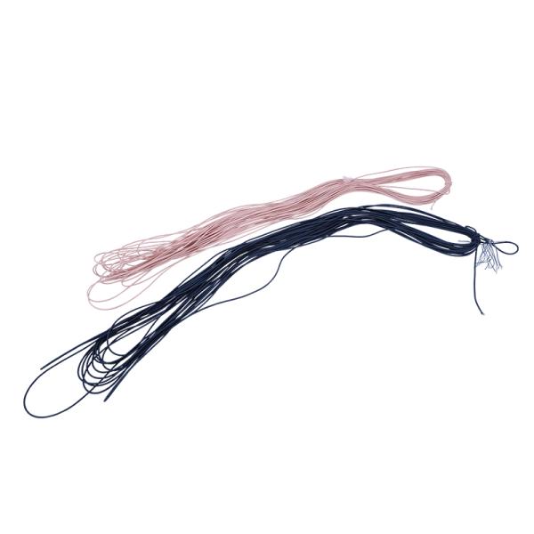Rosado 2 mm redondo cordón elástico trenzado cuerda elástica para brazaletes