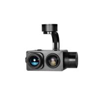 10x EO + IR Object Tracking Drone Gimbal de cámara con sensores térmicos duales