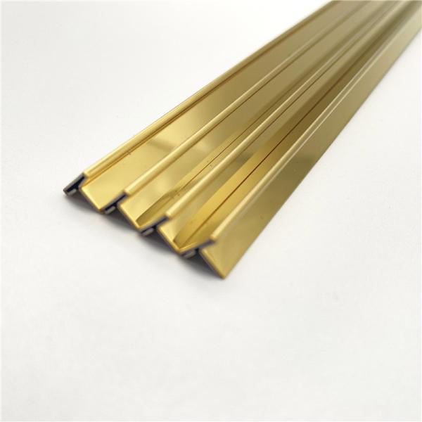 Size 8mm 10mm 15mm 20mm T Shape Gold Or Silver Colour Metal Tile Trim