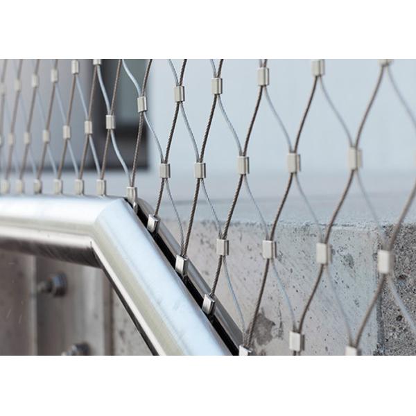 304L 316L Cable Mesh Railing Flexible X Tend Stainless Steel Ferrule Rope Mesh Product