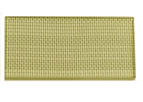 Gold Metallic Mesh Fabric Laminated Glass
