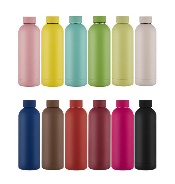 Double Wall 18/8 Stainless Steel Water Bottle Small Mouth Keep Cold And Hot