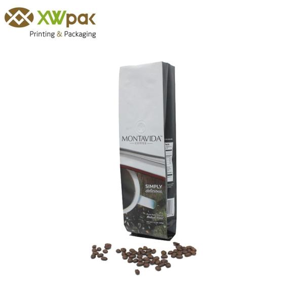 Colorful Printing Heat Seal Bags / Coffee Packing Foil Gusseted Bags With Valve