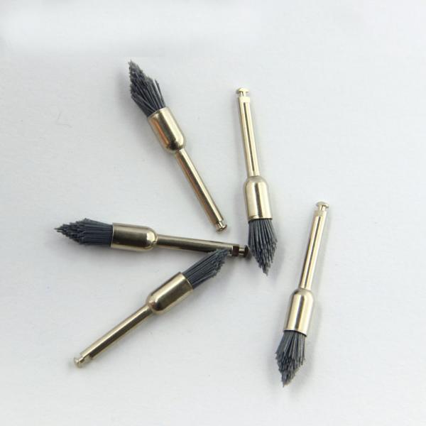 Cleaning Dental Prophy Brush Abrasive Fiber Silicon Carbide Tapered Pointed Head Shape Latch Style