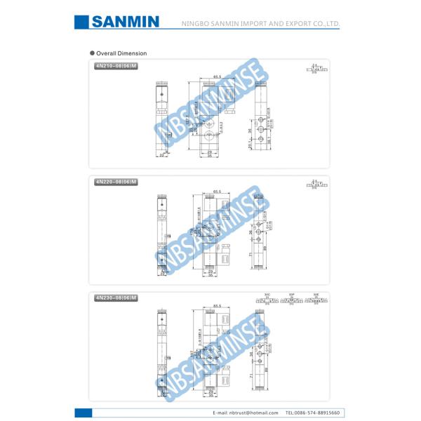 Válvula electromagnética 0. 15MPa neumático - 0. del soporte profesional de Namur presiones 8MPa