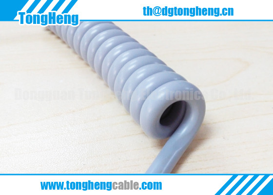 Convenient Use Extendable Coiled Spiral Cable 105C 300V