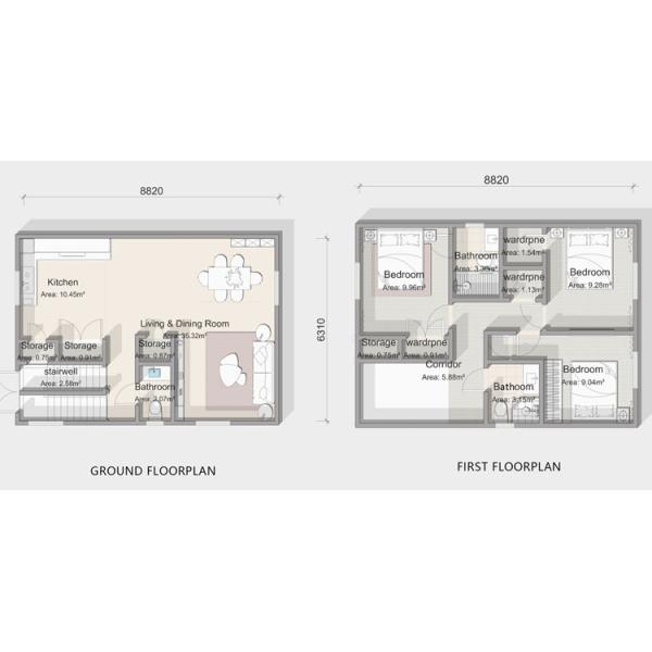 Prefab Luxury House Kits: High-End Villa Houses With Light Gauge Steel Modular Home