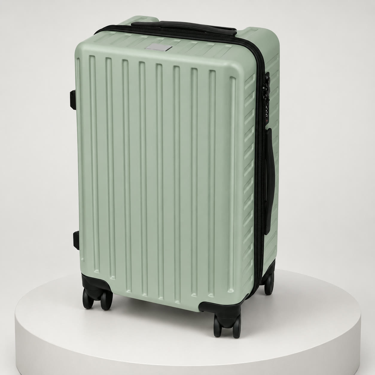 Sage Green Hardshell Luggage with TSA Lock