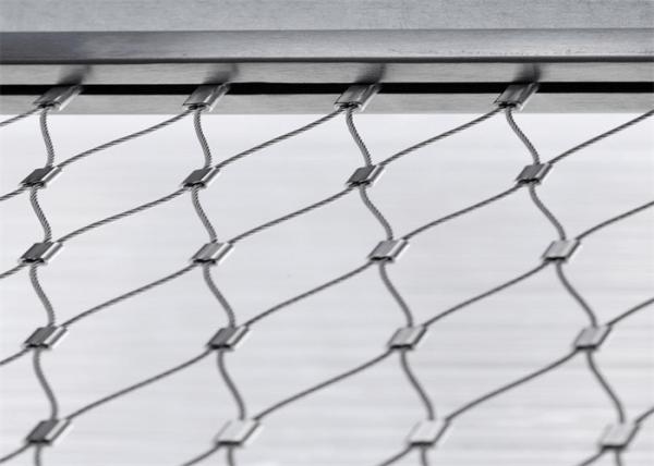 AISI 316 X Tend Wire Rope Mesh Fencing Lin Railing Safety Inox Anti Climb Fencing Panels