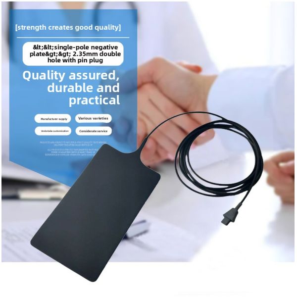 Two Hole Silicone Negative Electrode Plate Soft Reusable ESU Grounding Plate Patient Compatible Medical Consumables CE Certified