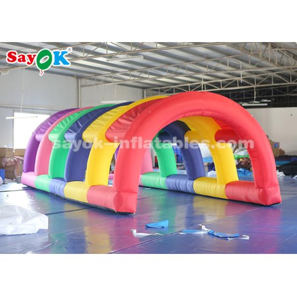 dome inflatable tent Colorful Inflatable Tunnel Tent With Air Blower For Auto Show Size 5*2.5*2m